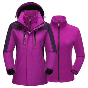 Giacca <span class=keywords><strong>da</strong></span> sci fodera giacca antipioggia <span class=keywords><strong>da</strong></span> Snowboard invernale 3 in 1 <span class=keywords><strong>da</strong></span> <span class=keywords><strong>donna</strong></span> con cappuccio staccabile in pile resistente all'<span class=keywords><strong>acqua</strong></span> tessuto 100% poliestere - Product Image 1