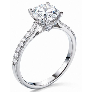 Anillo de joyería Halo hecho a mano de alta calidad, colección de diseñador para novias de lujo al mejor precio por exportador. - Product Image 2