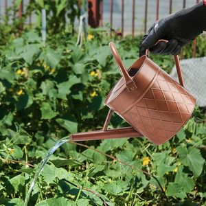 Arrosoir en métal finition cuivre vintage pour plantes d'intérieur et d'extérieur, pot d'arrosage décoratif de jardin avec long bec - Product Image 4