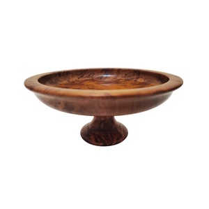 Bol sur piétement en bois, design moderne et luxueux, écologique, pour la rentrée scolaire, idéal pour la présentation élégante de fruits, la présentation de collations et la table à manger - Product Image 3