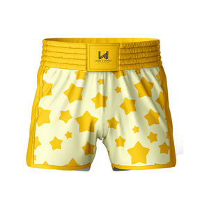 Shorts de boxe et de Muay Thai unisexes, taille haute, légers, respirants, 100 % polyester, imprimés par sublimation, coupe ajustée, uniforme d'arts martiaux - Product Image 1