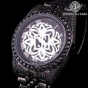 Indian Manufacture Elegant Design Gold Diamond <b>Watch</b> Winding Mechanism and Stunning Sparkling Diamonds for Worldwide Supply - Product Image 2