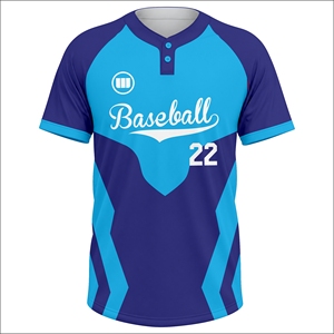 High Quality Premium Custom Baseball Jerseys Breathable Anti-Bacterial Sublimated Half Sleeves Team Uniform Manufacturer - Product Image 2