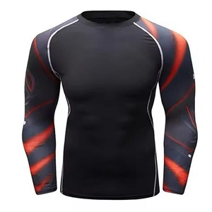 Hot Sale Custom Rash Guard Manufacturer Factory Men Sublimation <b>Printed</b> Rash Guard Gym <b>Surfing</b> Diving Rashguard MMA - Product Image 6