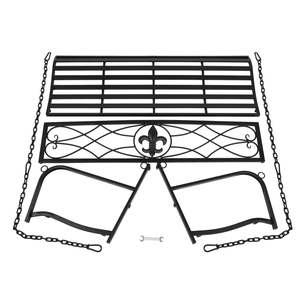 Silla Columpio de Acero Resistente para Patio, Banco Metálico para Exteriores Resistente a la Intemperie, para Porche o Jardín - Product Image 6