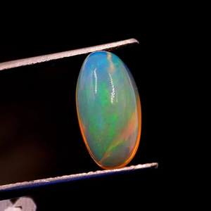 Ópalo de fuego natural blanco Welo, cabujón de ópalo etíope de corte ovalado (2.60 ct) para la fabricación de joyas - Product Image 2