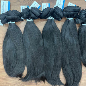 OFERTA ESPECIAL Extensiones de Cabello Natural Liso con Clip 100% de la Mejor Calidad, Cabello Humano Vietnamita, Gran Stock, Sin Enredos, Doble Trama - Product Image 1