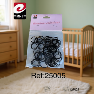 Elastico in Gomma Nera GOMA per la Cura e lo Styling dei Capelli dei Bambini - Product Image 3