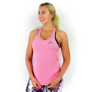 Tank <b>Tops</b> For Ladies Females Girls Women Sleeveless Cotton Spandex Racerback <b>Top</b> Pinks Made In Pakistan - Product Image 2