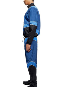 Blouson de sport pour homme à blocs de couleur, style streetwear, avec fermeture éclair quart de tour, en polyester, coupe droite, pour le printemps, bleu, noir, gris - Product Image 3