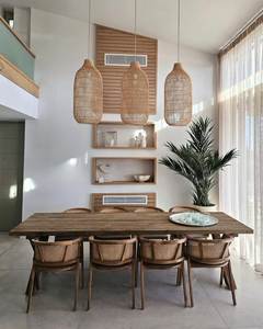 <b>Rustic</b> <b>Wood</b> <b>Dining</b> <b>Table</b> Rectangle 8 Seater Modern Design Stable Solid <b>Wood</b> Furniture for Home <b>Dining</b> Room - Product Image 1