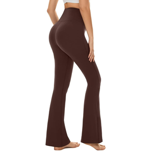 Leggings de Yoga de Cintura Alta con Corte Acampanado, Protección UV, Elásticos en 4 Direcciones, Pierna Ancha, Spandex y Poliéster - Product Image 4