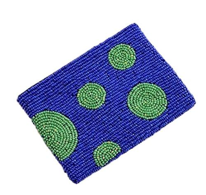 Handcrafted Beaded Coin <b>Pouch</b> Flower Cow Print Beaded Coin From India Handmade Coin <b>Pouch</b> for Women and GirlsTags&Cards - Product Image 1