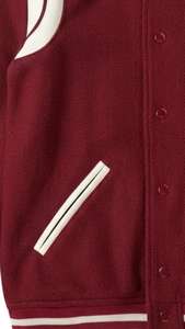 Chaqueta Varsity de Béisbol con Bordado Personalizado para Hombre, Chaqueta Casual de Invierno Tejida, Cuello Alto, Subida por Dress Sports - Product Image 3