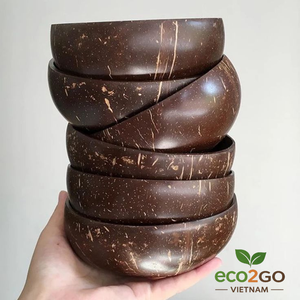 Eco2Go Vietnam Bol en Coque de Noix de Coco Naturelle Fait Main Écologique Durable Réutilisable Vaisselle - Product Image 6