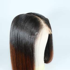 Peluca de cabello humano Remy/Virgen vietnamita 100%, onda Natural personalizada, completa para encaje Frontal 13*4, encaje transparente, colores personalizados - Product Image 4