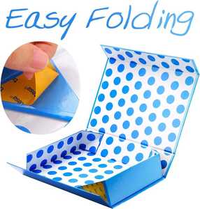 Caja de Regalo con Cierre Magnético y Tapa, Caja de Regalo Azul Metálico Brillante para Camisas y Regalos Especiales - Product Image 6