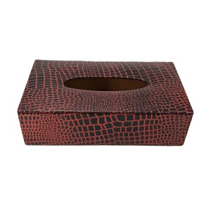 Boîtes à mouchoirs en cuir à imprimé animal, porte-serviettes, couvercles de rangement, support de table, décoration pour hôtel, salon, logo personnalisé, dîner, dressing - Product Image 5