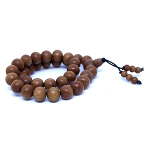 ลูกประคำไม้จันทน์ขาวอินเดีย ขนาด 10 มม. แบบคลาสสิก สำหรับผู้ชายและผู้หญิง ของขวัญสำหรับงานปาร์ตี้ ลูกประคำสวดมนต์ มิสบาฮ์ ทัสบีห์ เตสบีห์ 33 เม็ด - Product Image 3