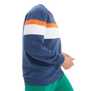 Top design Custom Logo French Terry Casual Wear Color Block <b>Sweatshirts</b> <b>Men's</b> Crew Neck Oversize Pullover <b>Sweatshirt</b> For <b>Men</b> - Product Image 3