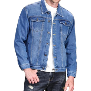 Fashionable Men's Casual Canvas <b>Denim</b> <b>Jacket</b> Stylish Durable Waterproof Windproof for All Occasions - Product Image 1