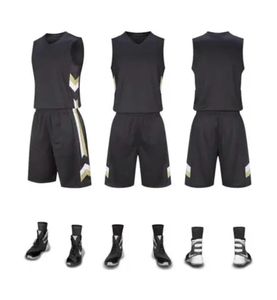 ชุดบาสเก็ตบอลคุณภาพพรีเมียมสำหรับผู้ใหญ่ ผ้าโพลีเอสเตอร์ แบบ unisex สกรีนโลโก้ด้วยความร้อน ป้องกันแบคทีเรีย แห้งเร็ว - Product Image 3