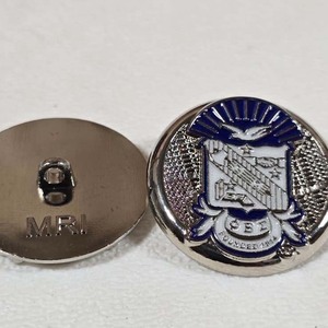 Custom metal <b>buttons</b> engraved greek letter style fraternity design durable alloy <b>buttons</b> for blazer uniform accessories - Product Image 6