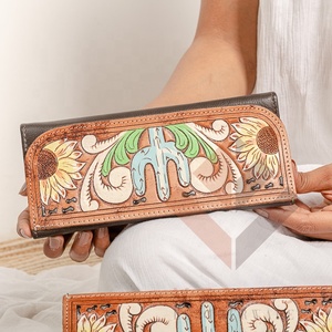 กระเป๋าคลัทช์ยาวกันขโมยสไตล์วินเทจของผู้หญิงกระเป๋าใส่บัตรกระเป๋าใส่เงิน - Product Image 6