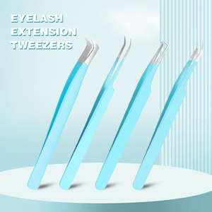 Eyelash Extension Tweezers <b>Sand</b> <b>Blasted</b> with Fiber Tip Nano Technology Sustainable Eyelash Tweezer with Private Label - Product Image 6
