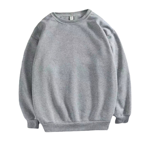 Sweat-shirts à col rond vierges grande taille, streetwear, personnalisables avec logo, en molleton épais, pour hommes - Product Image 1