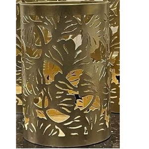 Porte-bougie à thé en argent de qualité supérieure avec base pour mariage et décoration intérieure - Product Image 3