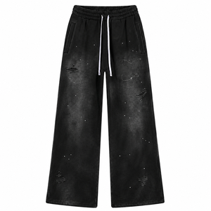 Pantalones Deportivos de Algodón para Hombre, Tela de Felpa, Impresión Personalizada para Marcas de Ropa Urbana Estadounidense, MOQ Bajo - Product Image 3