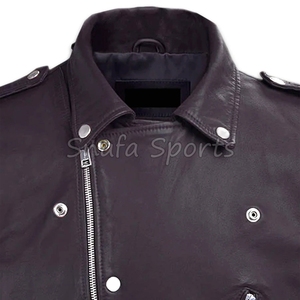 Chaqueta de cuero genuino premium para hombre, resistente al viento y al agua, al mejor precio, en venta a precio de mayoreo. - Product Image 3