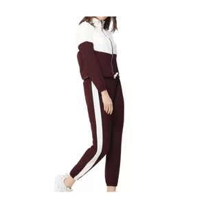 High Quality 100% Cotton Women's Eco-Friendly <b>Plus</b> Size 2-Piece Hooded Solid Street-wear for Jogging Casual Breathable Tracksuit - Product Image 2