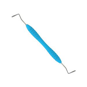Retracteur dentaire à manche en silicone bleu UP1 2mm, instrument de restauration composite à double extrémité, fabricant d'outils dentaires Pakistan - Product Image 2