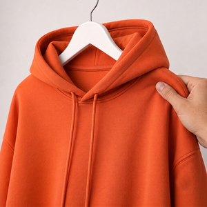 Sweat-shirts à capuche 100% coton, épais et lourds, en molleton, surdimensionnés, avec logo personnalisé, pour hommes - Product Image 1
