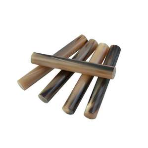Rollo de Cuerno de Búfalo Auténtico para Fabricación de Mangos de Cuchillos, Sellos y Estampillas, con Técnica de Pulido y Punta de Cuerno Colorida - Product Image 1