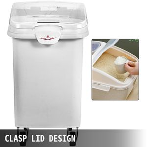 Set da 3 Contenitori per Ingredienti Secchi da 21 Galloni con Ruote per Cucine Commerciali e Ristoranti, Ideali per Conservare il Riso - Product Image 4