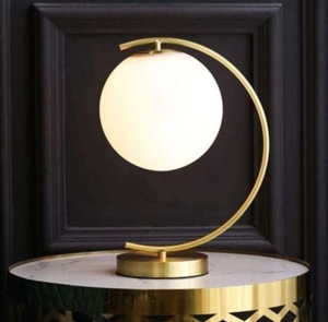 Lampe de table en métal artisanale avec abat-jour en tissu E26 LED, éclairage décoratif moderne et écologique pour salon, bureau à domicile, hôtel - Product Image 2