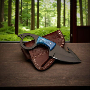 Couteau à poisson forgé à la main, lame en acier à haute teneur en carbone avec revêtement en poudre - Product Image 4