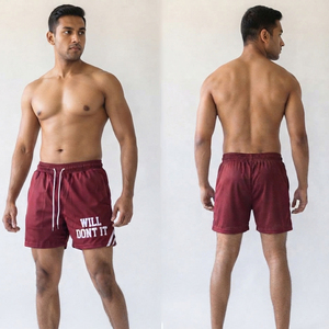Customized Men's <b>Windbreaker</b> Shorts Low Drawstring Waist Hiking <b>Camping</b> Waterproof Shorts 100% Nylon Men's Rain Shorts - Product Image 4