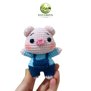 Handmade Crochet Animal Plush Keychain Kawaii Soft Yarn <b>Bag</b> <b>Charm</b> Cute Gift Toy for Kids Girls Women - Product Image 2