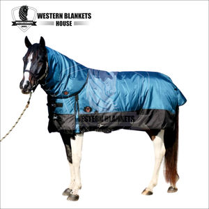 Alfombra Impermeable para Caballos de Invierno, Transpirable, para Exteriores, con Forro de Poliéster Ripstop 600D, 4 Correas para las Patas - Product Image 4