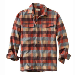 Men Classic Plaid <b>Flannel</b> Shirt Long Sleeve Button Down Casual Cotton Checked Shirt Soft Breathable Regular Fit Everyday Wear - Product Image 1