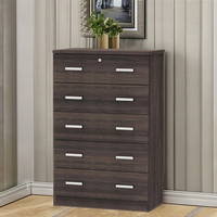 Gabinete moderno de 5 cajones de madera de alta calidad para dormitorio, cocina, almacenamiento, muebles contemporáneos para el hogar y la sala de estar, SIVR 1455