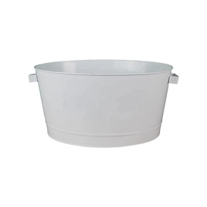 อ่างแช่ไวน์โลหะสไตล์วินเทจที่แช่เบียร์แชมเปญเหมาะสำหรับงานปาร์ตี้ในสวนบาร์หรือใช้ในร่ม - Product Image 6