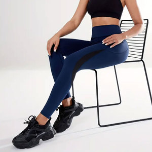 Customized High Waisted Workout Nylon Spandex <b>Leggings</b> <b>Women</b> Yoga Pants For <b>Women</b> Active Wear Gym <b>Leggings</b> - Product Image 6
