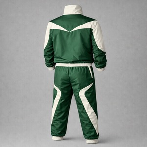 Pantalon coupe-vent sportif réversible en nylon écologique grande taille, respirant, imprimé, teint en pièce, avec logo, collection automne 2026 - Product Image 2