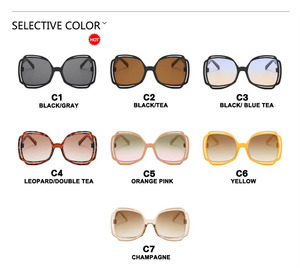 Hollowed-Out Fashion <b>Large</b> <b>Frame</b> Personality Street Sunglasses Trend Sunglasses Women - Product Image 4