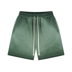 Shorts Bermuda en molleton de coton épais délavé à l'acide pour femme, en French Terry, écologiques, respirants, style streetwear, marque privée, OEM, ODM - Product Image 6
